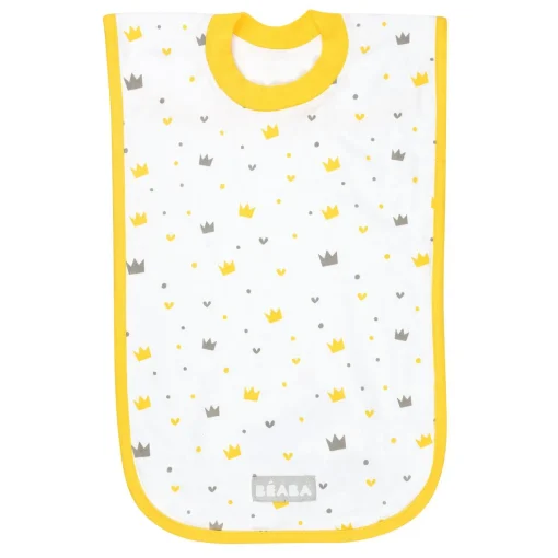 Bavoir en coton Couronnes