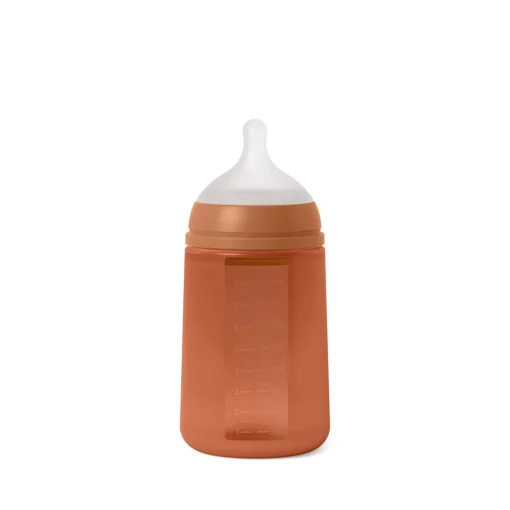 Biberon en silicone avec tétine SX Pro 240 ml débit M Colour Essence