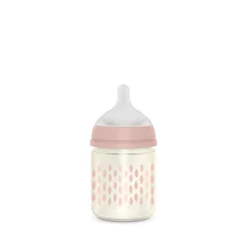 Biberon en verre avec tétine SX Pro 120 ml débit S Bonhomia
