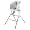 Chaise haute évolutive Up and Down® Blanc/Gris