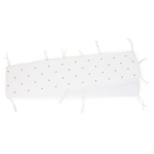 Contour De Parc - 35x340 Cm - Jersey + Mousseline - Hearts
