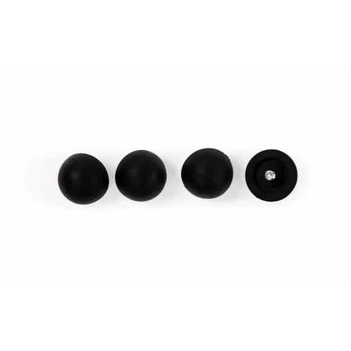 Evolu Set De 4 Pieds Caoutchouc - Noir
