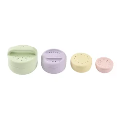 Jouets de bain silicone Menthe au lait multi couleurs
