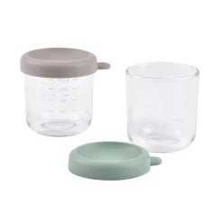Lot 2 portions verre 250ml Vert sauge/Gazelle