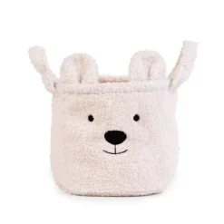 Panier De Rangement - 25x20x20 Cm - Teddy - Ecru