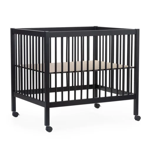 Parc 97 + Roues - 95x75 Cm - Bois - Noir
