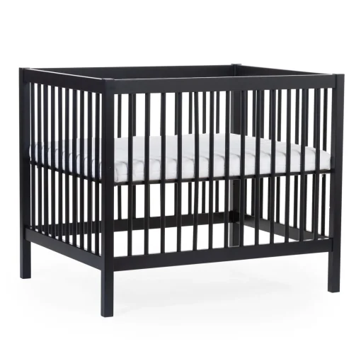 Parc 97 + Roues - 95x75 Cm - Bois - Noir