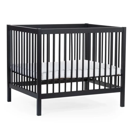 Parc 97 + Roues - 95x75 Cm - Bois - Noir