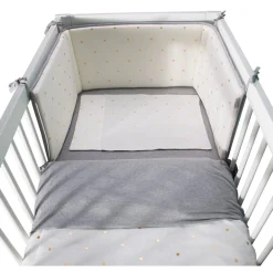 Protection Lit - 35x170 Cm - Jersey - Gold Dots