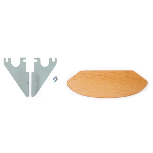 Repose-pieds Evolu + Supports + Vis - Naturel/Menthe