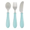 Set 3 couverts inox Bleu