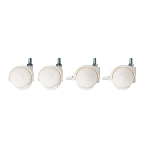 Set de roues 4 pcs - Blanc