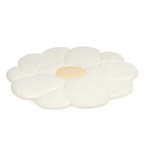 Tapis d’éveil 110cm Fleur blanc cassé