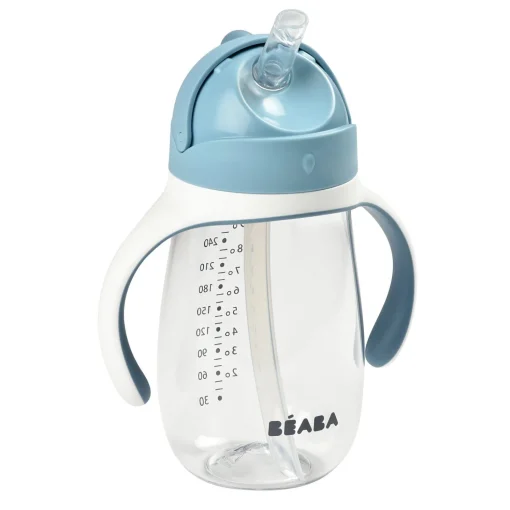 Tasse paille 300ml Bleu